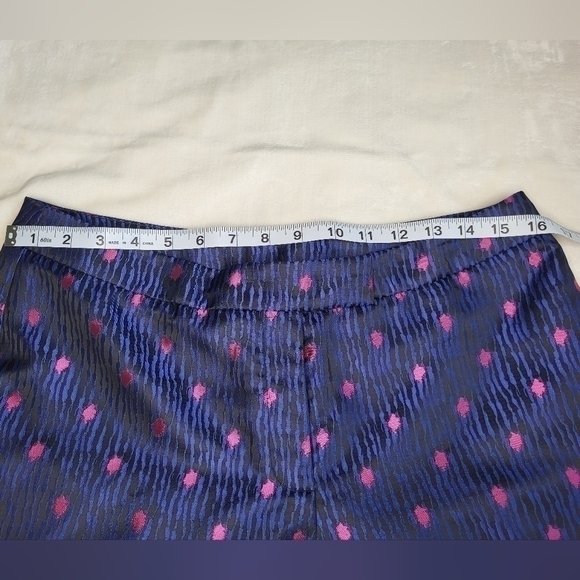 ANNE Klein Ankle Pants. Shimmery Pink and Blue. Very Beautiful. Ladies Size 6 - Picture 11 of 14